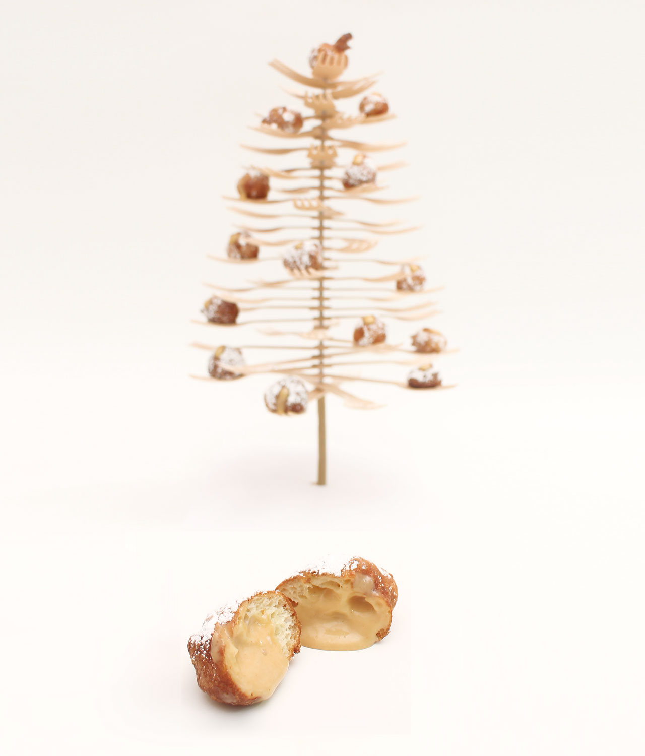 Buñuelos de turrón 2 Arbol Bunu Tenedores